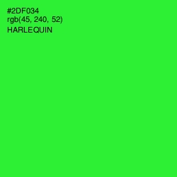 #2DF034 - Harlequin Color Image