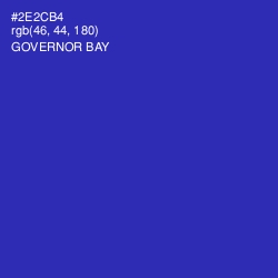 #2E2CB4 - Governor Bay Color Image