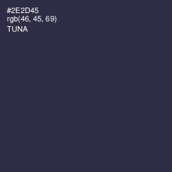 #2E2D45 - Tuna Color Image
