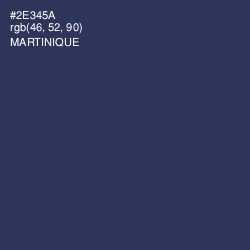 #2E345A - Martinique Color Image