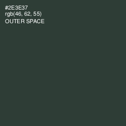 #2E3E37 - Outer Space Color Image