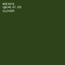 #2E4319 - Clover Color Image