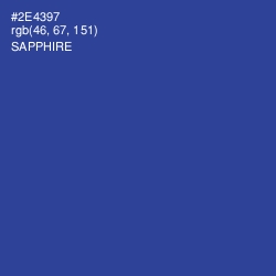 #2E4397 - Sapphire Color Image