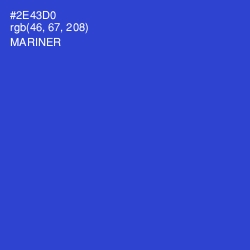 #2E43D0 - Mariner Color Image