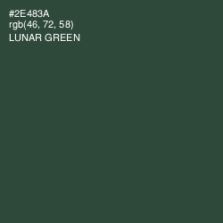 #2E483A - Lunar Green Color Image
