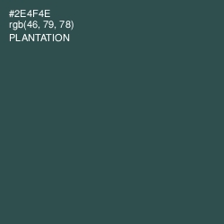 #2E4F4E - Plantation Color Image
