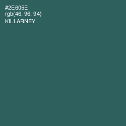 #2E605E - Killarney Color Image