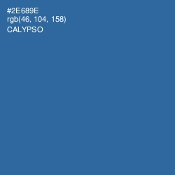 #2E689E - Calypso Color Image