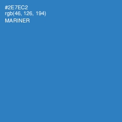 #2E7EC2 - Mariner Color Image