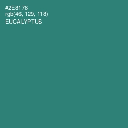 #2E8176 - Eucalyptus Color Image