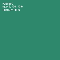#2E886C - Eucalyptus Color Image