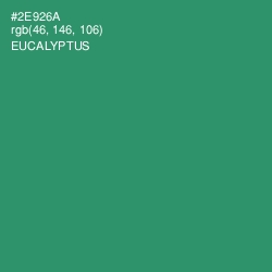 #2E926A - Eucalyptus Color Image