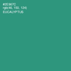 #2E967C - Eucalyptus Color Image