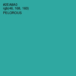 #2EA8A0 - Pelorous Color Image