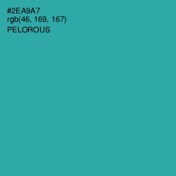 #2EA9A7 - Pelorous Color Image