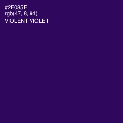 #2F085E - Violent Violet Color Image
