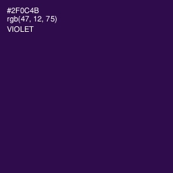 #2F0C4B - Violet Color Image
