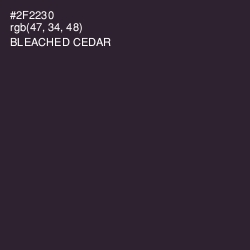 #2F2230 - Bleached Cedar Color Image