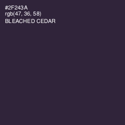 #2F243A - Bleached Cedar Color Image