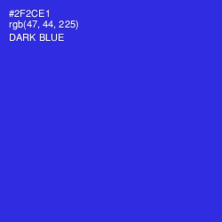 #2F2CE1 - Dark Blue Color Image