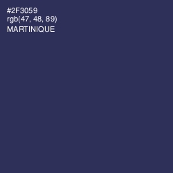 #2F3059 - Martinique Color Image