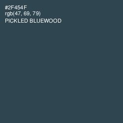 #2F454F - Pickled Bluewood Color Image