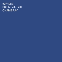 #2F4983 - Chambray Color Image