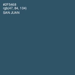 #2F5468 - San Juan Color Image
