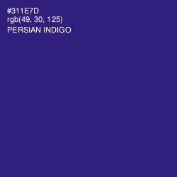 #311E7D - Persian Indigo Color Image