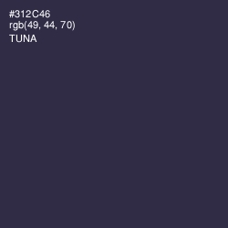 #312C46 - Tuna Color Image