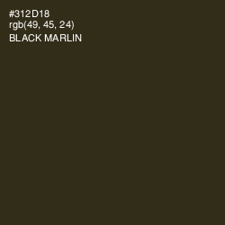 #312D18 - Black Marlin Color Image