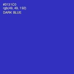 #3131C0 - Dark Blue Color Image