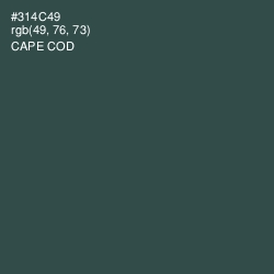 #314C49 - Cape Cod Color Image