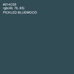 #314C55 - Pickled Bluewood Color Image