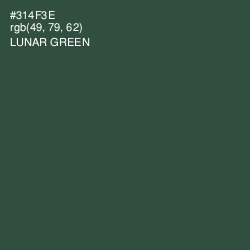 #314F3E - Lunar Green Color Image