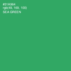 #31A964 - Sea Green Color Image
