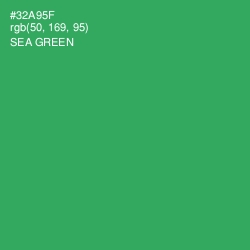 #32A95F - Sea Green Color Image