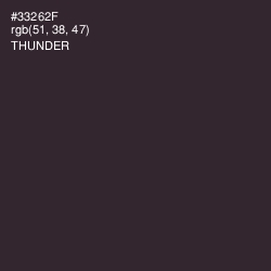 #33262F - Thunder Color Image