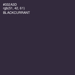 #332A3D - Blackcurrant Color Image