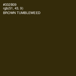 #332B09 - Brown Tumbleweed Color Image