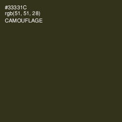 #33331C - Camouflage Color Image