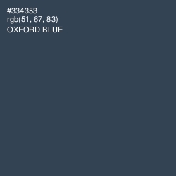 #334353 - Oxford Blue Color Image