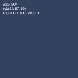 #33435F - Pickled Bluewood Color Image