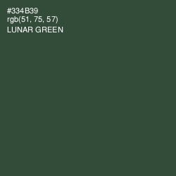 #334B39 - Lunar Green Color Image
