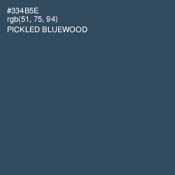 #334B5E - Pickled Bluewood Color Image