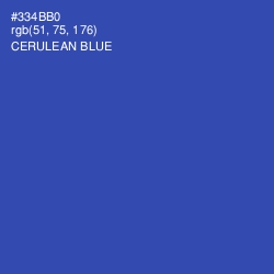 #334BB0 - Cerulean Blue Color Image