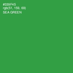 #339F45 - Sea Green Color Image