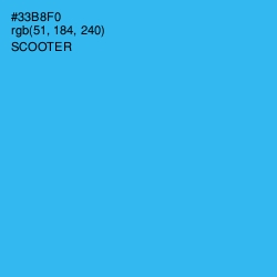 #33B8F0 - Scooter Color Image