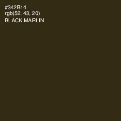 #342B14 - Black Marlin Color Image