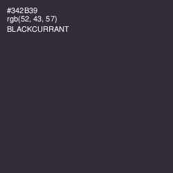 #342B39 - Blackcurrant Color Image